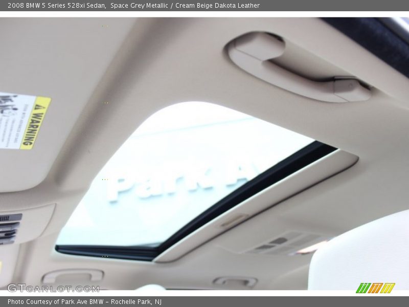 Space Grey Metallic / Cream Beige Dakota Leather 2008 BMW 5 Series 528xi Sedan