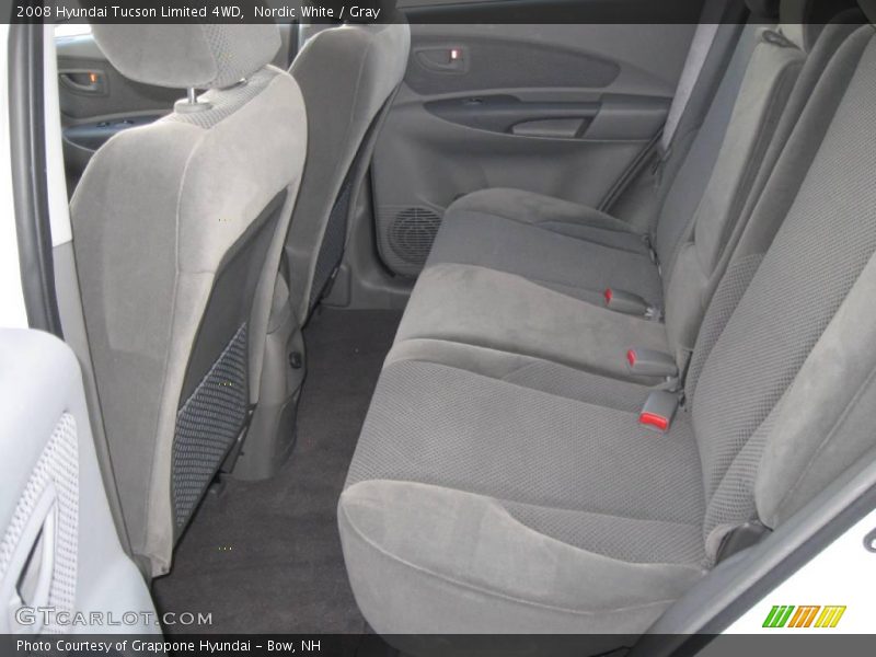 Nordic White / Gray 2008 Hyundai Tucson Limited 4WD