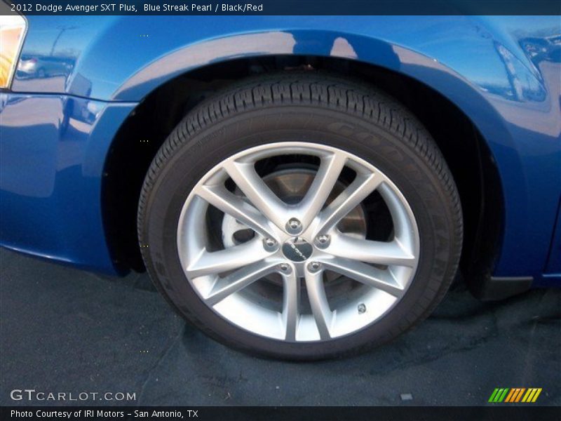 Blue Streak Pearl / Black/Red 2012 Dodge Avenger SXT Plus