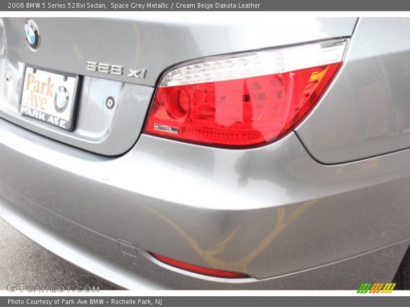 Space Grey Metallic / Cream Beige Dakota Leather 2008 BMW 5 Series 528xi Sedan