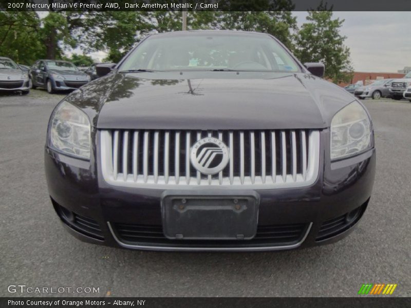 Dark Amethyst Metallic / Camel 2007 Mercury Milan V6 Premier AWD