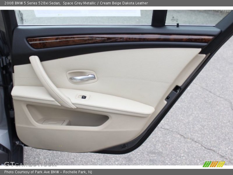 Space Grey Metallic / Cream Beige Dakota Leather 2008 BMW 5 Series 528xi Sedan