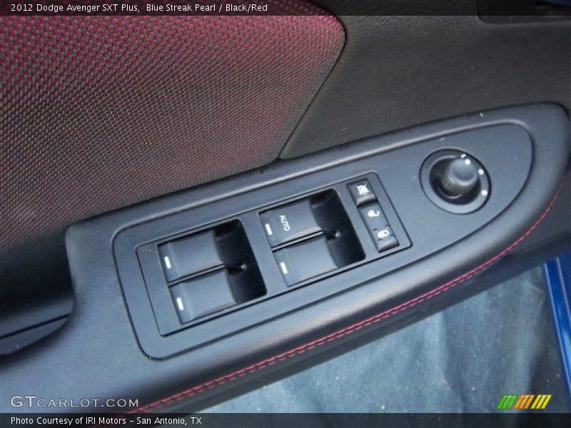 Blue Streak Pearl / Black/Red 2012 Dodge Avenger SXT Plus