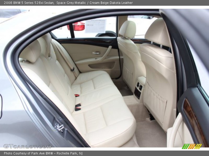 Space Grey Metallic / Cream Beige Dakota Leather 2008 BMW 5 Series 528xi Sedan