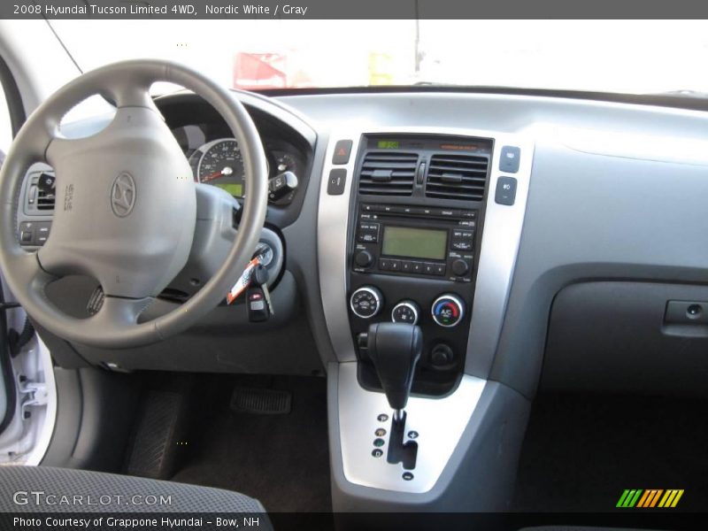 Nordic White / Gray 2008 Hyundai Tucson Limited 4WD