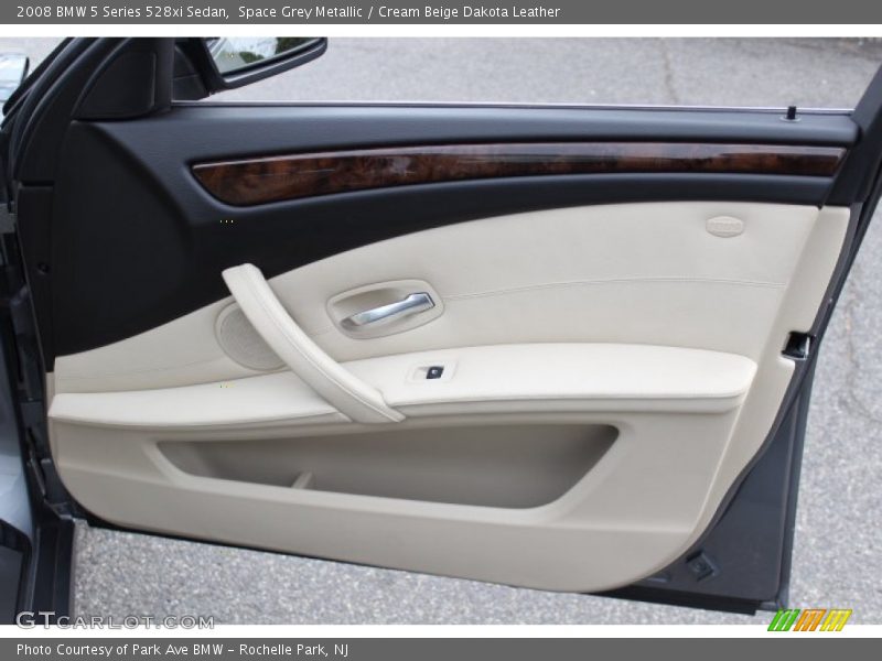 Space Grey Metallic / Cream Beige Dakota Leather 2008 BMW 5 Series 528xi Sedan