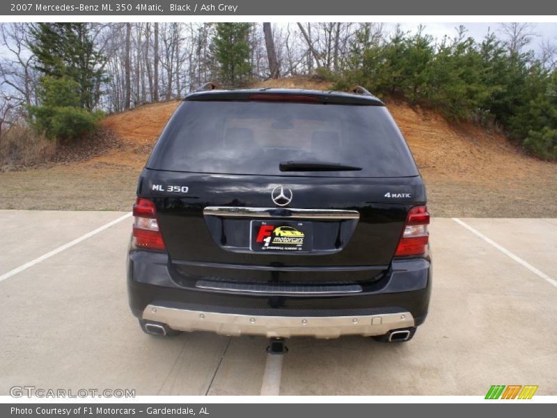 Black / Ash Grey 2007 Mercedes-Benz ML 350 4Matic