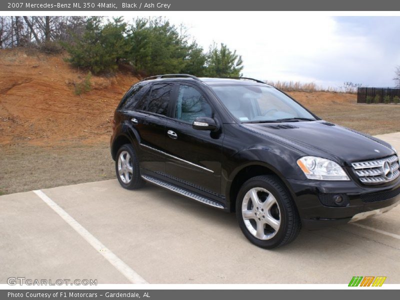 Black / Ash Grey 2007 Mercedes-Benz ML 350 4Matic