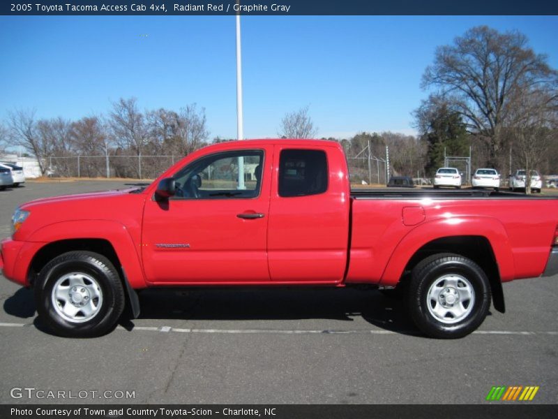Radiant Red / Graphite Gray 2005 Toyota Tacoma Access Cab 4x4