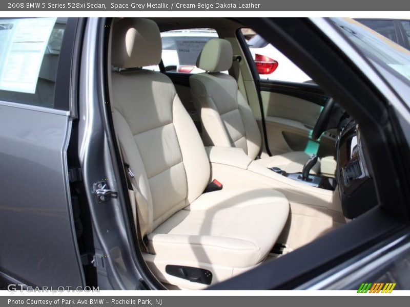 Space Grey Metallic / Cream Beige Dakota Leather 2008 BMW 5 Series 528xi Sedan