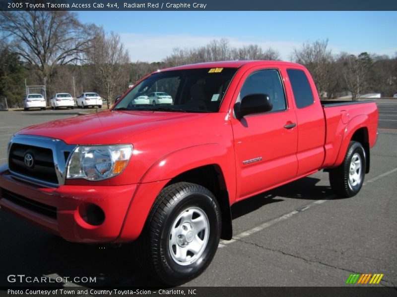 Radiant Red / Graphite Gray 2005 Toyota Tacoma Access Cab 4x4