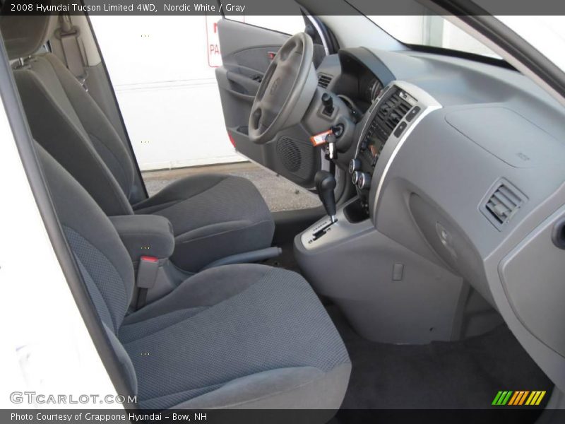 Nordic White / Gray 2008 Hyundai Tucson Limited 4WD