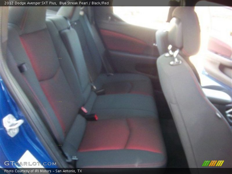 Blue Streak Pearl / Black/Red 2012 Dodge Avenger SXT Plus