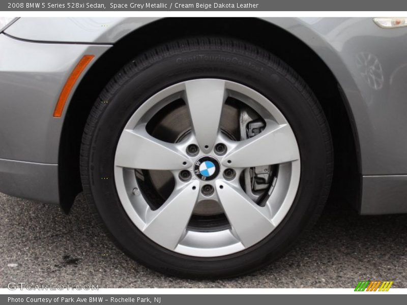Space Grey Metallic / Cream Beige Dakota Leather 2008 BMW 5 Series 528xi Sedan