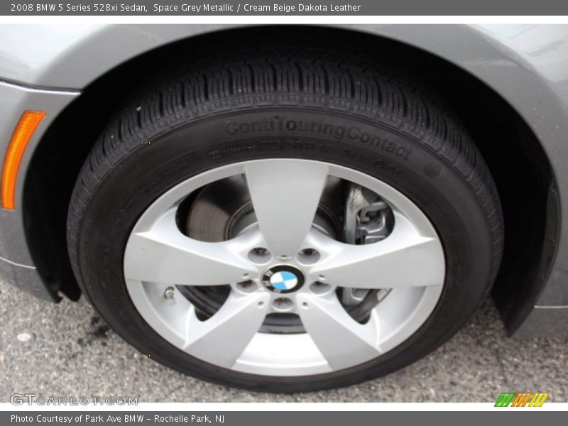 Space Grey Metallic / Cream Beige Dakota Leather 2008 BMW 5 Series 528xi Sedan