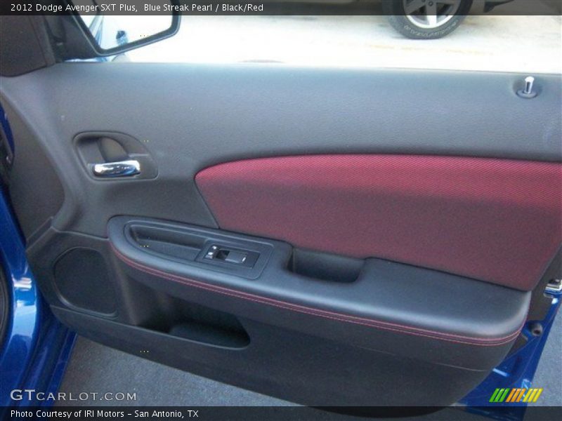 Blue Streak Pearl / Black/Red 2012 Dodge Avenger SXT Plus