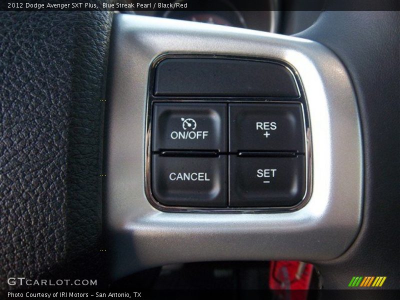 Blue Streak Pearl / Black/Red 2012 Dodge Avenger SXT Plus
