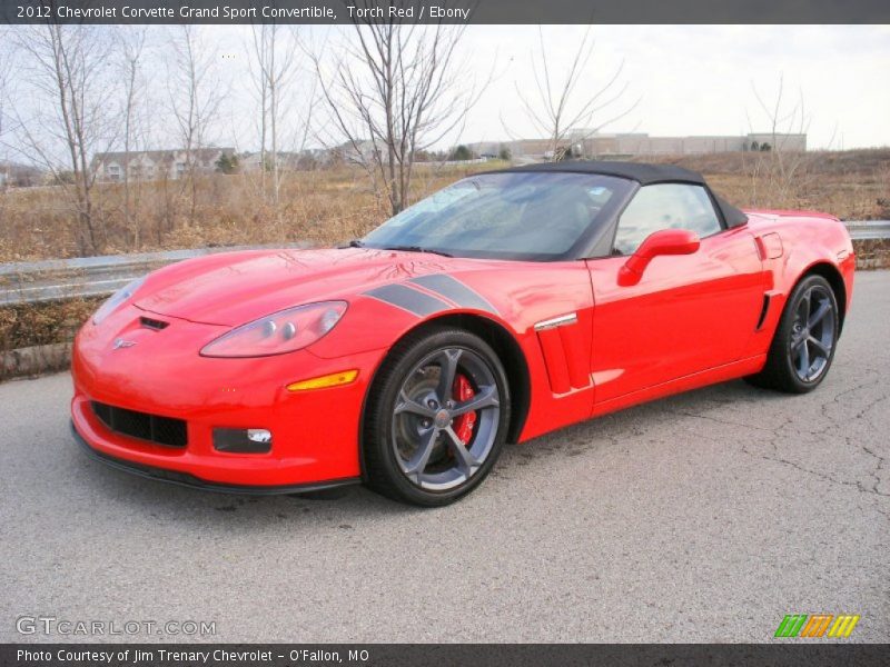 Front 3/4 View of 2012 Corvette Grand Sport Convertible