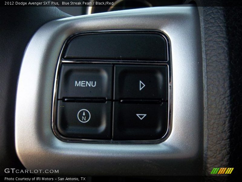 Blue Streak Pearl / Black/Red 2012 Dodge Avenger SXT Plus