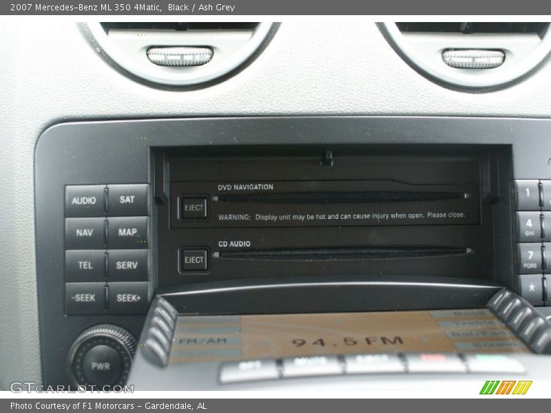 Black / Ash Grey 2007 Mercedes-Benz ML 350 4Matic