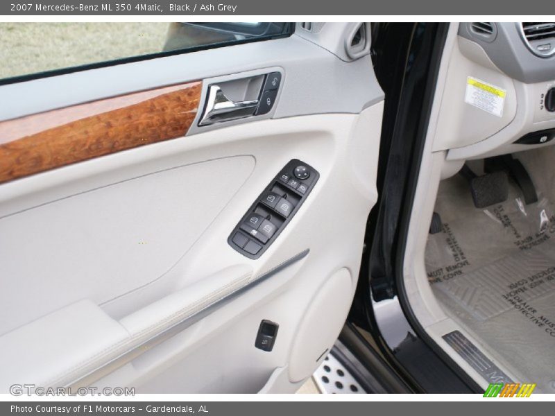 Black / Ash Grey 2007 Mercedes-Benz ML 350 4Matic