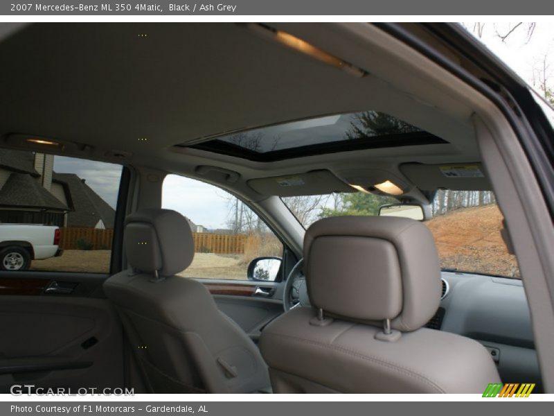 Black / Ash Grey 2007 Mercedes-Benz ML 350 4Matic
