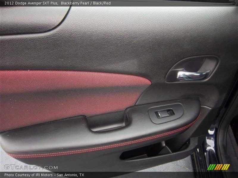 Blackberry Pearl / Black/Red 2012 Dodge Avenger SXT Plus