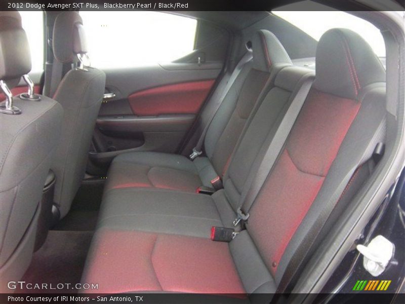 Rear Seat of 2012 Avenger SXT Plus