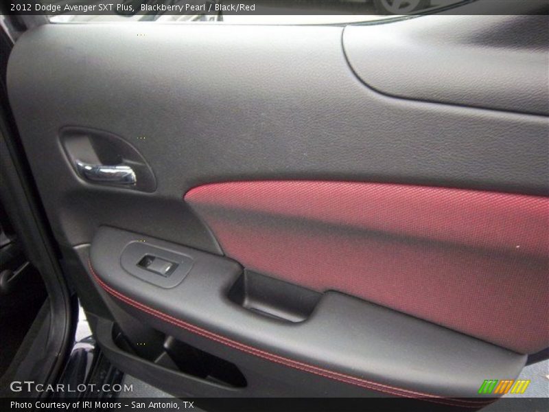 Blackberry Pearl / Black/Red 2012 Dodge Avenger SXT Plus