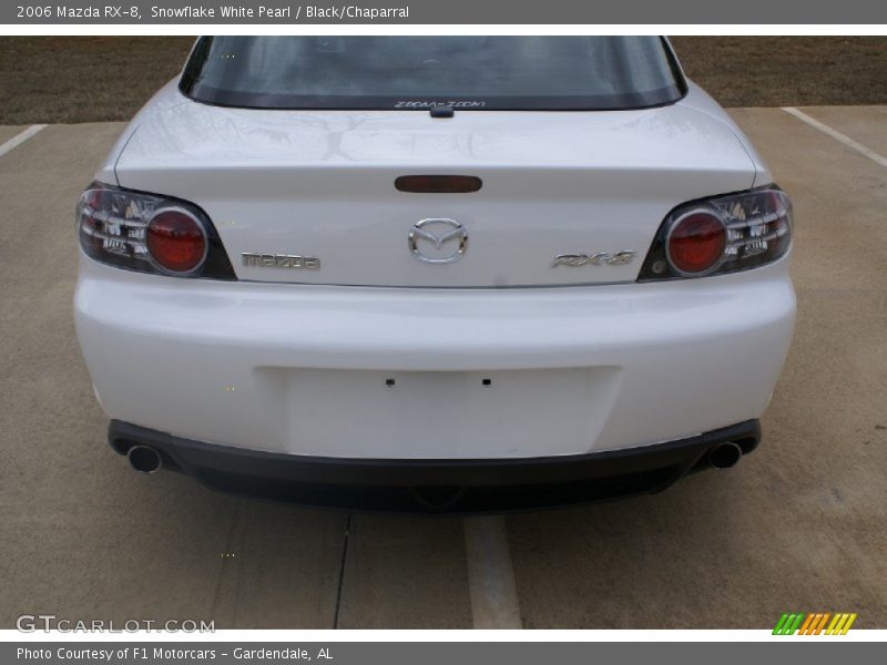 Snowflake White Pearl / Black/Chaparral 2006 Mazda RX-8