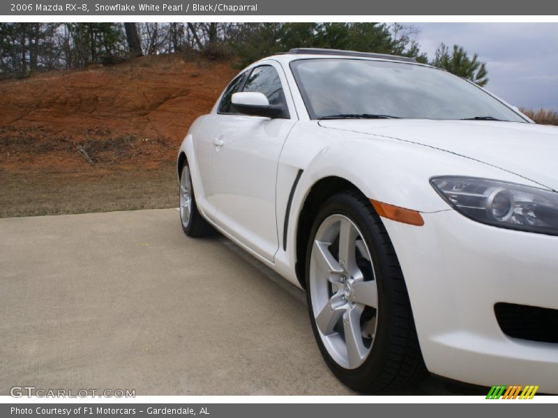 Snowflake White Pearl / Black/Chaparral 2006 Mazda RX-8