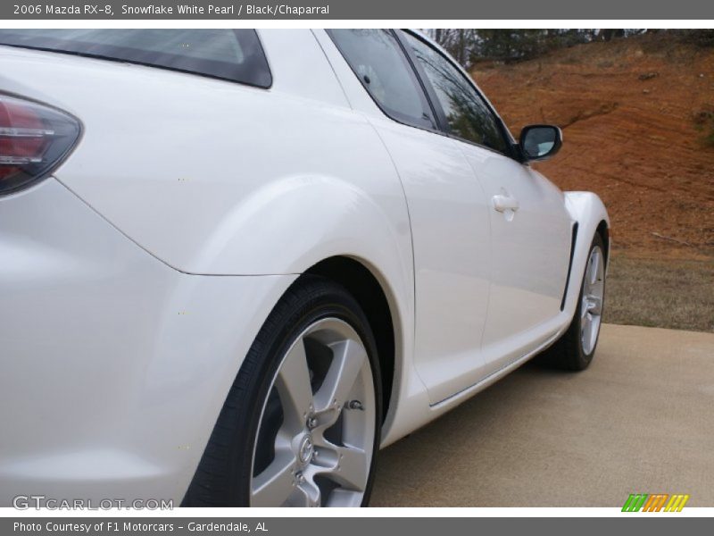 Snowflake White Pearl / Black/Chaparral 2006 Mazda RX-8