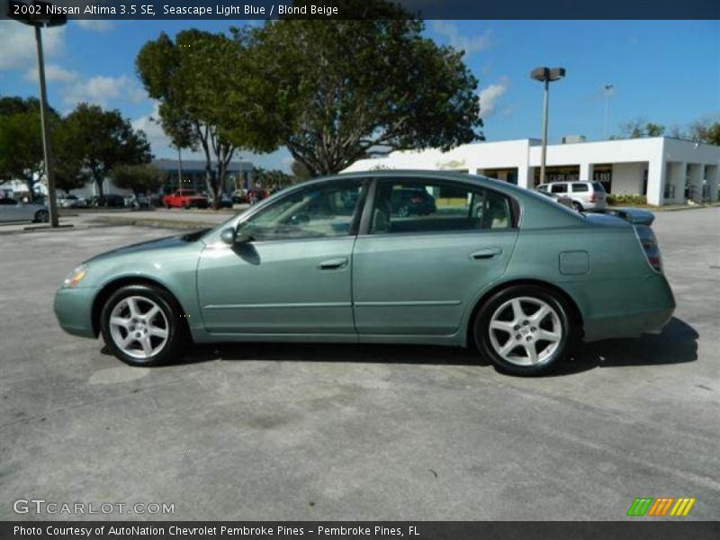 Seascape Light Blue / Blond Beige 2002 Nissan Altima 3.5 SE