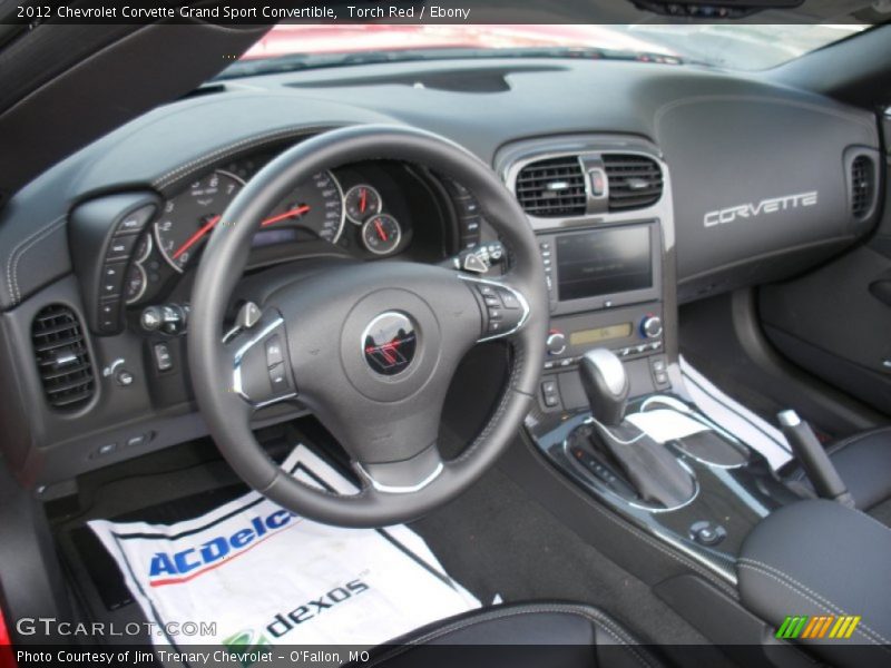  2012 Corvette Grand Sport Convertible Ebony Interior
