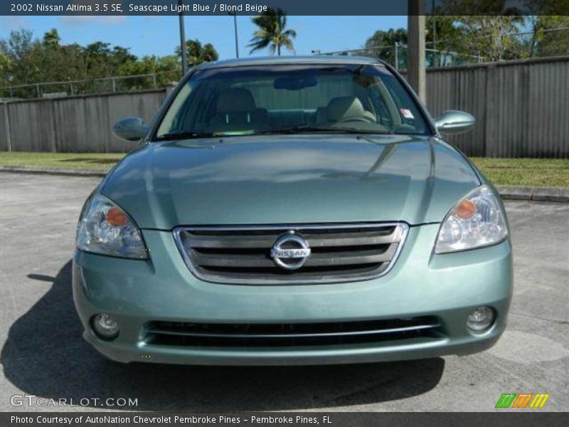 Seascape Light Blue / Blond Beige 2002 Nissan Altima 3.5 SE