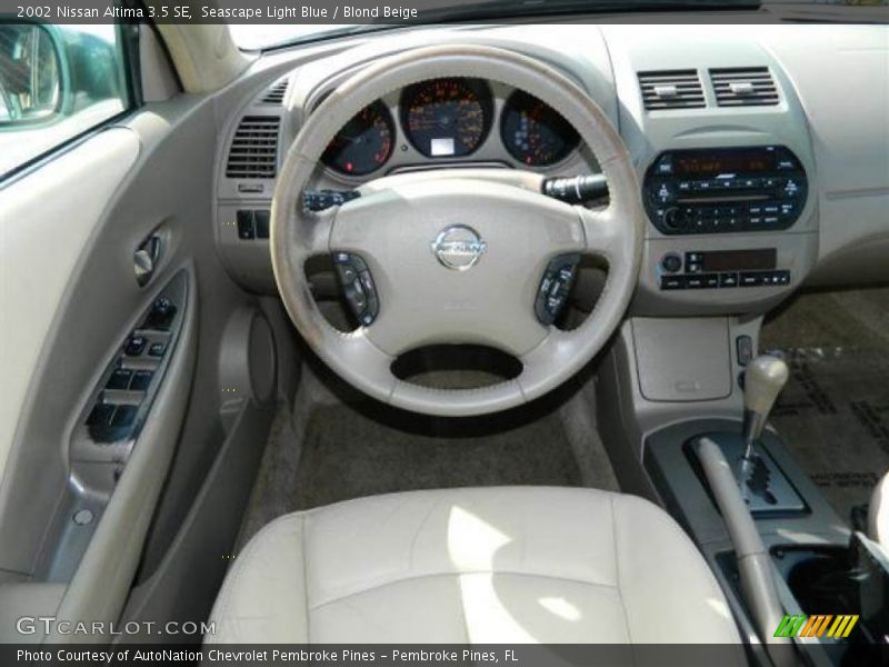 Seascape Light Blue / Blond Beige 2002 Nissan Altima 3.5 SE