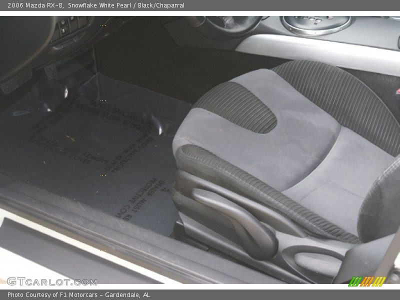 Snowflake White Pearl / Black/Chaparral 2006 Mazda RX-8
