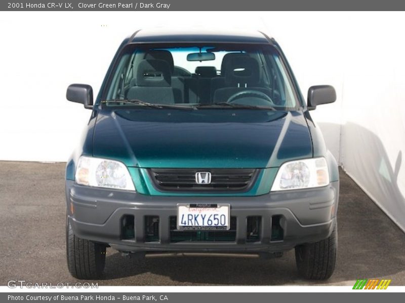 Clover Green Pearl / Dark Gray 2001 Honda CR-V LX