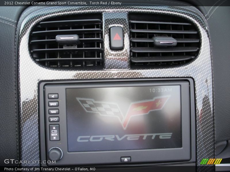Controls of 2012 Corvette Grand Sport Convertible