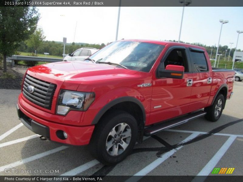 Race Red / Black 2011 Ford F150 FX4 SuperCrew 4x4