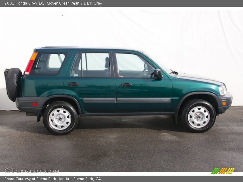 Clover Green Pearl / Dark Gray 2001 Honda CR-V LX