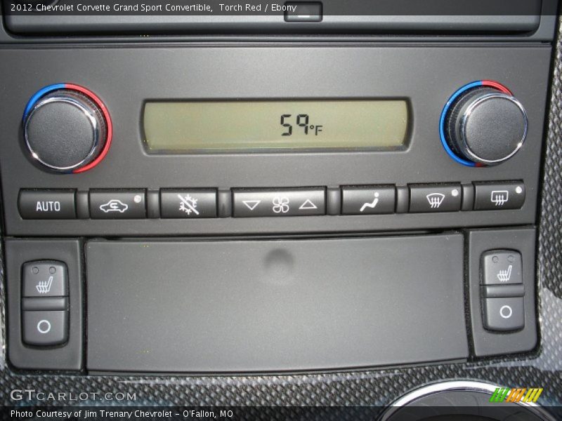 Controls of 2012 Corvette Grand Sport Convertible