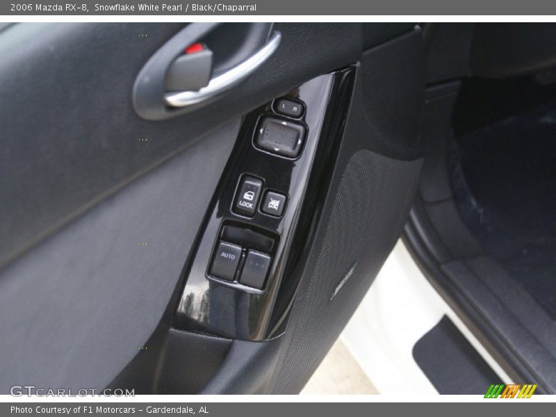 Snowflake White Pearl / Black/Chaparral 2006 Mazda RX-8
