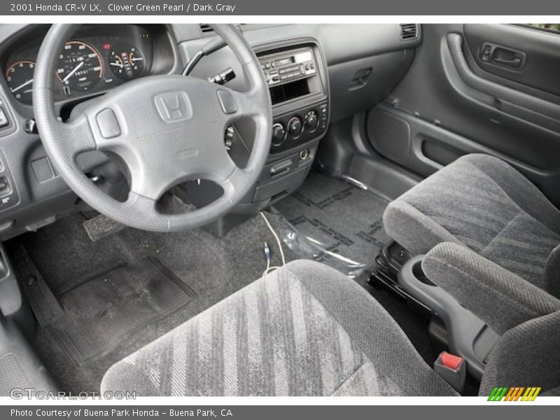Clover Green Pearl / Dark Gray 2001 Honda CR-V LX