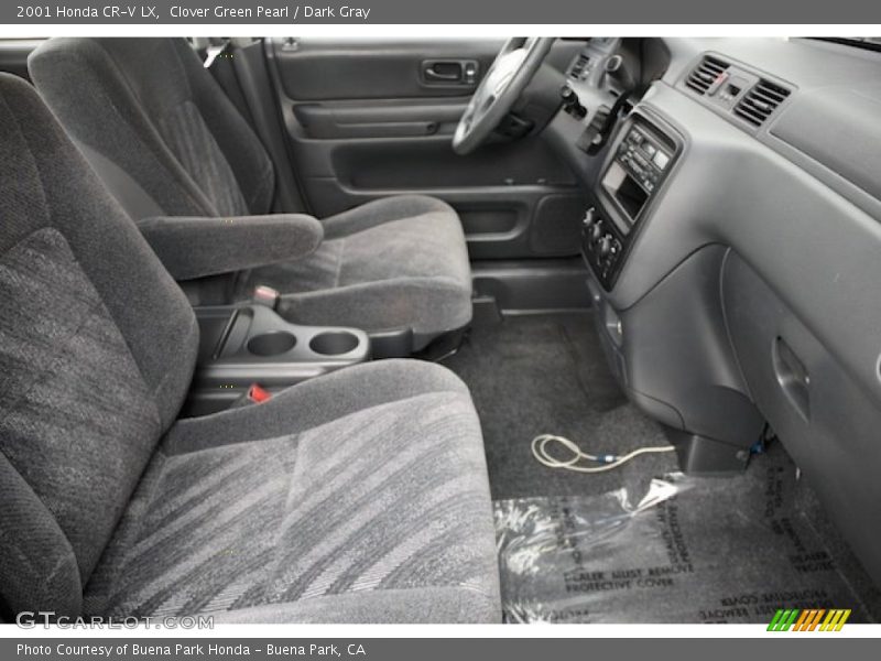 Clover Green Pearl / Dark Gray 2001 Honda CR-V LX