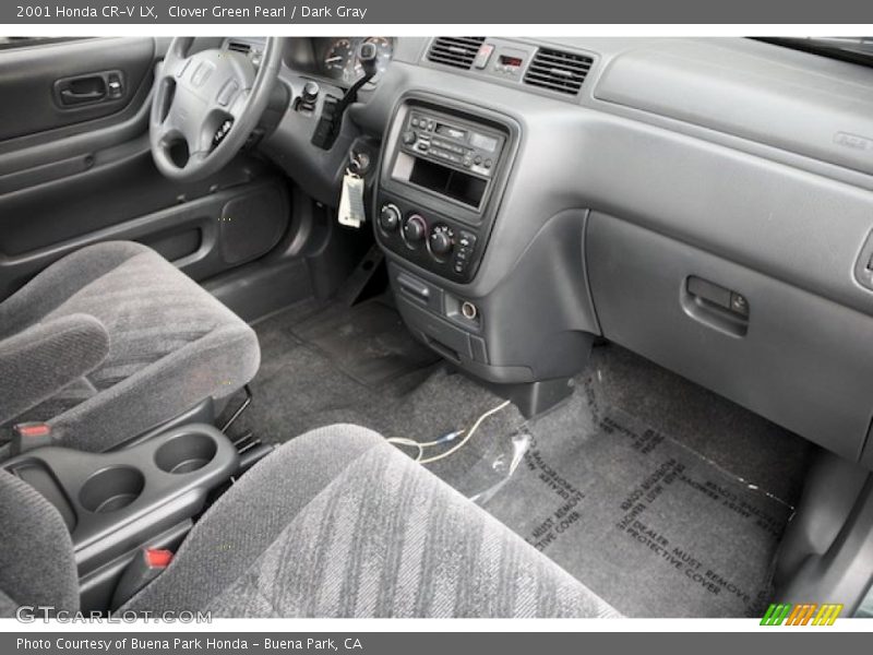 Clover Green Pearl / Dark Gray 2001 Honda CR-V LX