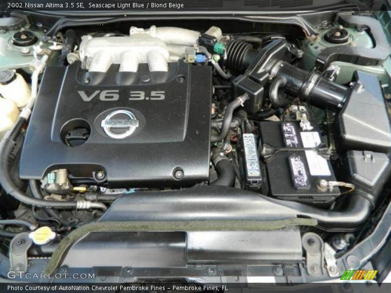 Seascape Light Blue / Blond Beige 2002 Nissan Altima 3.5 SE