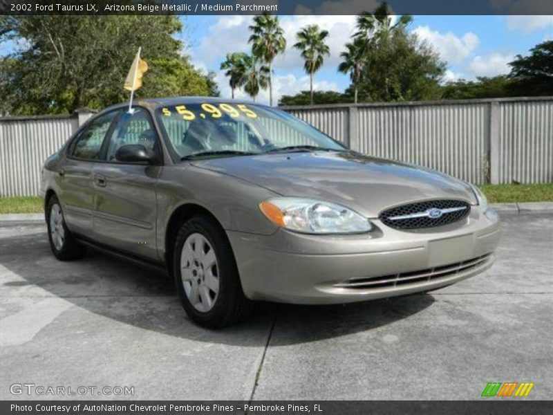 Arizona Beige Metallic / Medium Parchment 2002 Ford Taurus LX