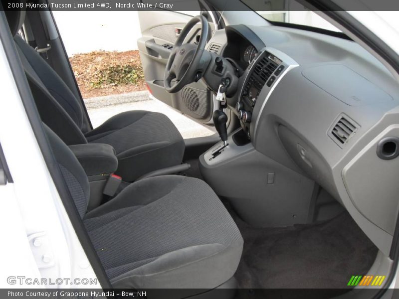 Nordic White / Gray 2008 Hyundai Tucson Limited 4WD