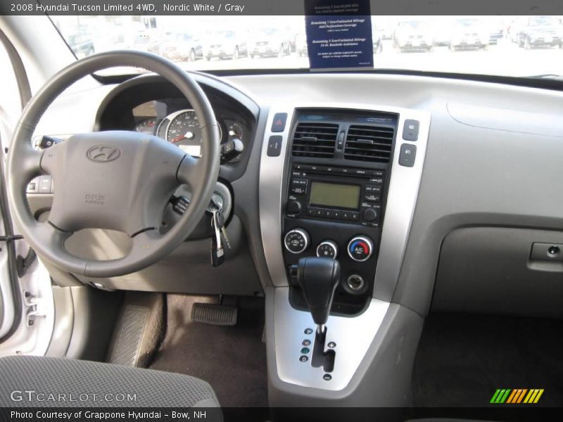 Nordic White / Gray 2008 Hyundai Tucson Limited 4WD